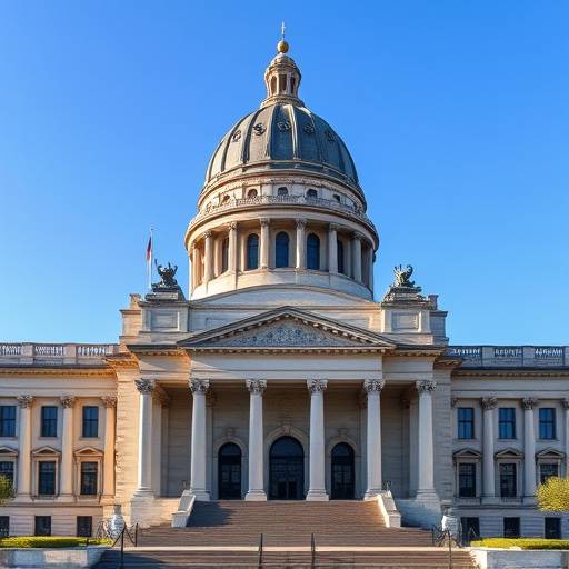 Edificio del Congreso Nacional Argentino, con su imponente c&uuml;pula